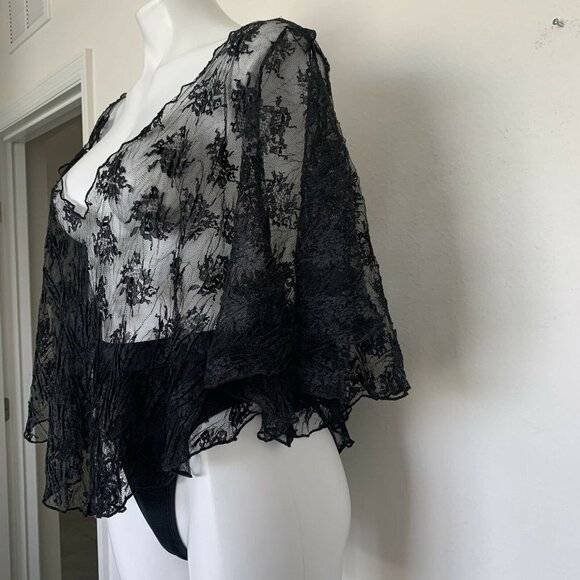 Blue Life Black Lace Swim Coverup - Picture 3 of 10